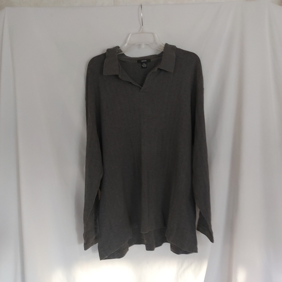 Mens Gray Long Sleeve Shirt - Picture 1 of 6